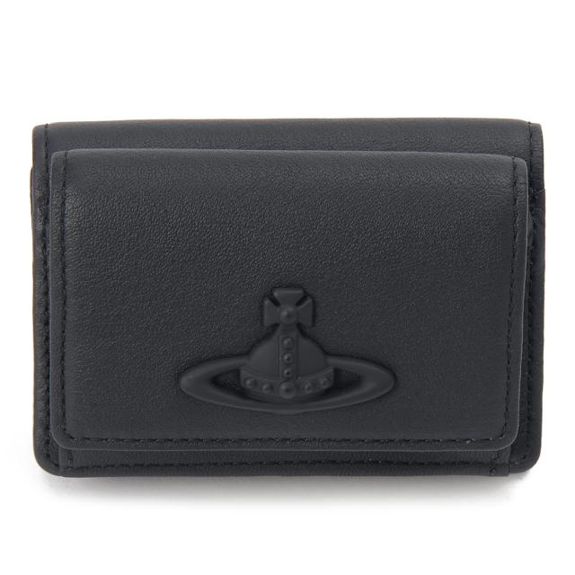 ヴィヴィアン ウエストウッド Vivienne Westwood 三つ折り財布 ブラック 51070057W L00DW N401