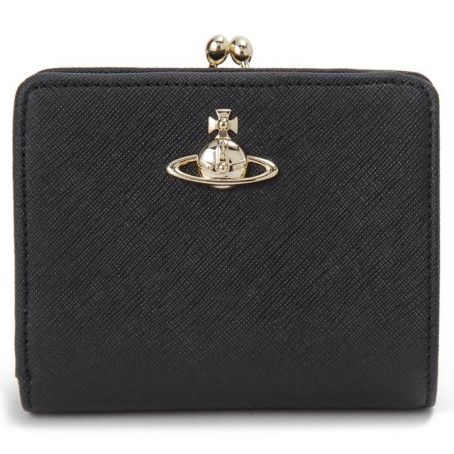 ヴィヴィアンウエストウッド Vivienne Westwood 二つ折り財布 ブラック 5115002XWS000BN402