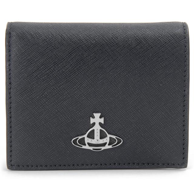 ヴィヴィアン ウエストウッド Vivienne Westwood 二つ折り財布 ブラック 51150031WL001NN401
