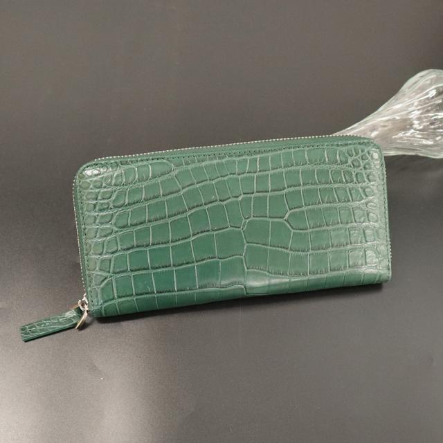 訳あり コバ部分キズあり クロコダイル 長財布 ワニ革 本革 マット仕上げ 公式 RODANIA ロダニア RDOC177 開運 金運 財布の通販は 23,800円