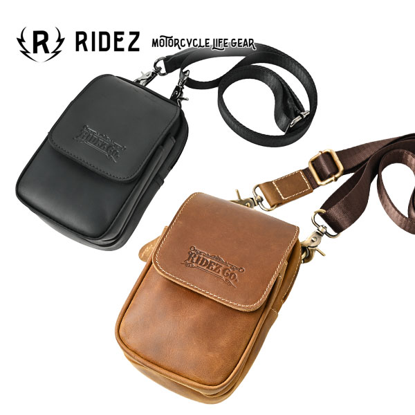RIDEZ LEATHER MINI BAG RBP03 クレイジーホースレザーミニショルダーバッグ /ライズ