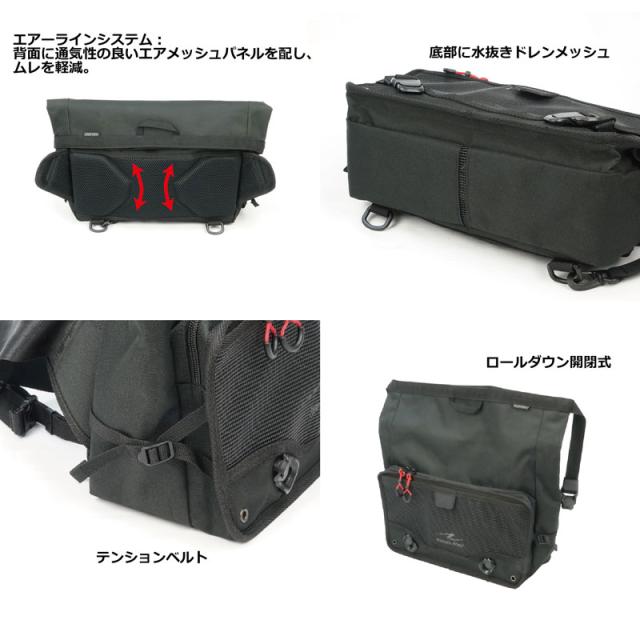 【ラフ＆ロード／RR9311】AQA DRY ワンショルダー マグネットバックル、Q.C.R採用の防水バッグ /Rough＆Road_5