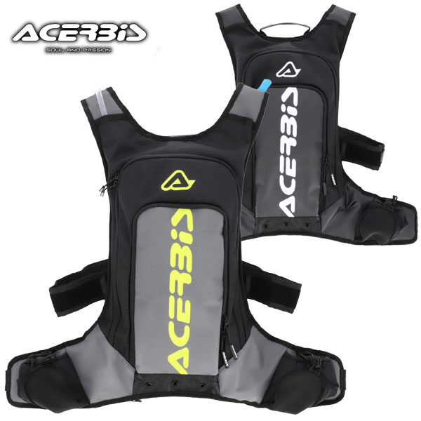 【ACERBIS：AC-26216】X-STORM LOGO DRINK BACKPACK【14.5L・3.0Lウォーターバッグ付属】アチェルビス/Rough＆Road