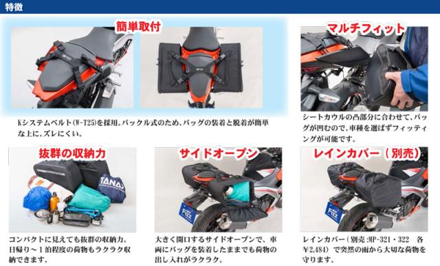 LIGHTSPORT MOTO FIZZ MFK-262（ツーリングビギナーにこのバッグ