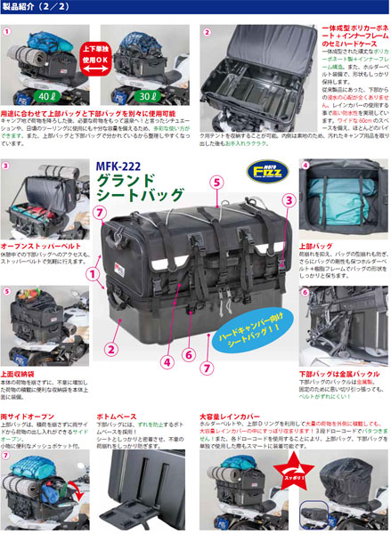 TANAX タナックス モトフィズ MFK-222 (山城)グランドシートバッグ TANAX タナックス モトフィズ MFK-222 (山城)グランドシートバッグ