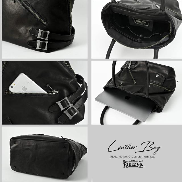 ★送料無料★RIDEZ Ryder’s TOTE バイク トートバッグ MIDDLE RBH02/ライズ_3
