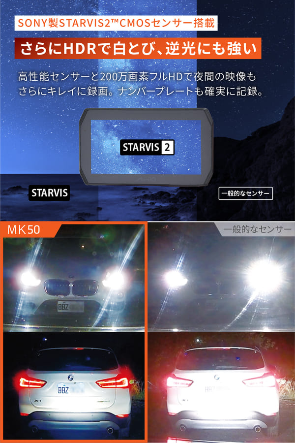 ★送料無料★デイトナ(Daytona) Mio(ミオ) バイク用 スマートモニター ドラレコ 前後カメラ ディスプレイ 5.5インチ SONY製STARVIS2搭載 CarPlay Android Auto対応 防水防塵 駐車監視機能付き MK50 61612　4909449658253_9