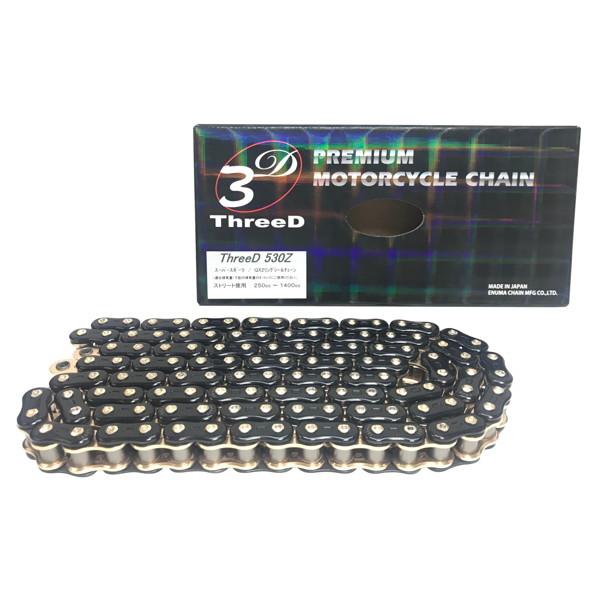 EKチェーン（江沼チェーン） THREED（スリード）530Z (BK/GP) ブラックゴールド 120L MLJ