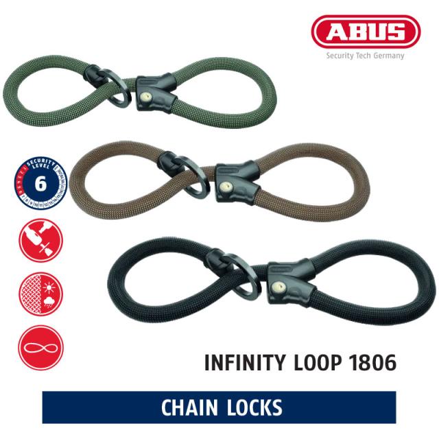 ABUS(アブス) INFINITY LOOP 1806 無限な使用を可能にしたチェーンロック
