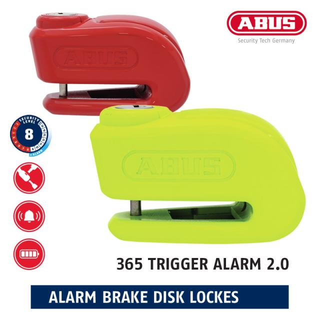 ABUS(アブス) 365 TRIGGER ALARM 2.0 ハンディサイズのアラームディスクロック
