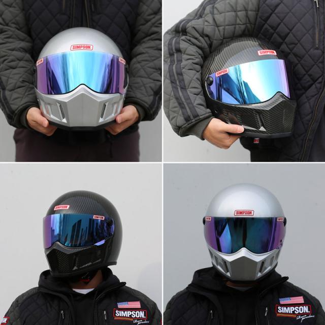 SIMPSON SB15専用設計シールド スーパーバンディット15専用ミラー