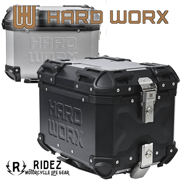 ★送料無料★RIDEZ HARD WORX ﾄｯﾌﾟｹｰｽ HXNE40《容量：40リットル》ハードワークス バイク用 アルミトップケース /ライズ