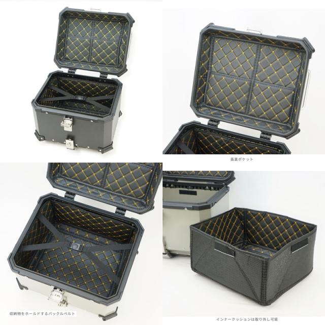 【ラフ＆ロード／RY89005】RALLY890【CT125専用】アルミトップケース43 コンパクトでも大容量の43L アルミトップケース＋CT125用アタッチメント /Rough＆Road_3