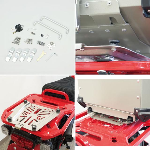 【ラフ＆ロード／RY89005】RALLY890【CT125専用】アルミトップケース43 コンパクトでも大容量の43L アルミトップケース＋CT125用アタッチメント /Rough＆Road_5