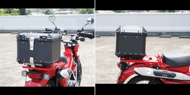 【ラフ＆ロード／RY89005】RALLY890【CT125専用】アルミトップケース43 コンパクトでも大容量の43L アルミトップケース＋CT125用アタッチメント /Rough＆Road_6