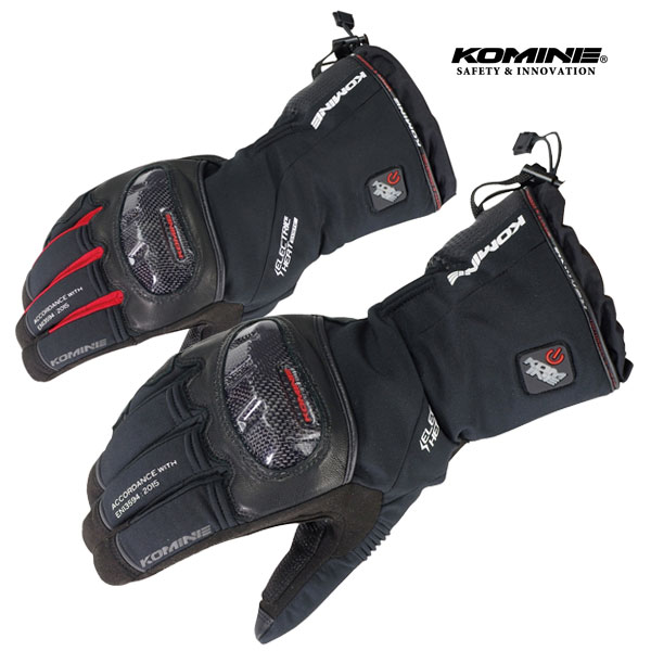★送料無料★KOMINE 08-200/EK-200 カーボンプロテクトエレクトリックグローブ /コミネ