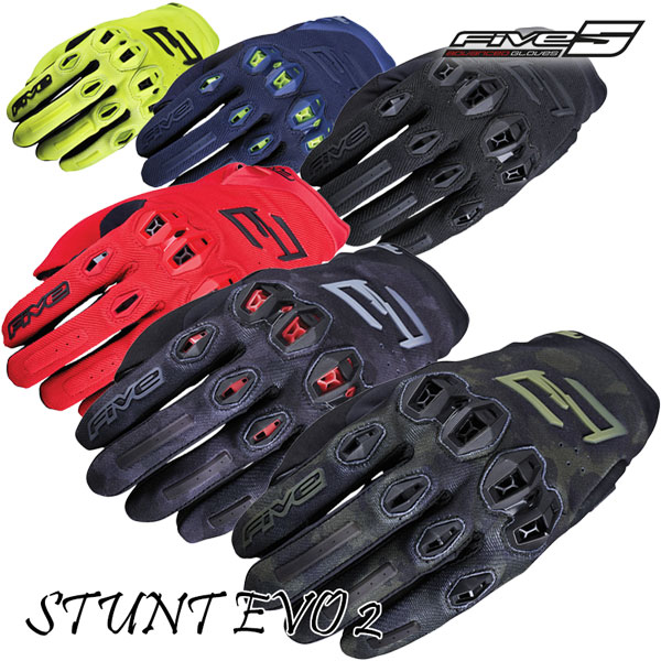 FIVE STUNT EVO2 Black XLサイズ STUNT EVO2 AIRFLOW | Gants motorcycle | FIVE GLOVES