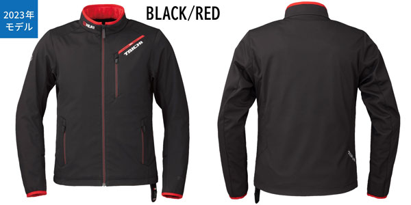 TAICHI 通気性ジャケット JP 2BL 黒/中赤 春夏 rsタイチ バイク用ウェア」