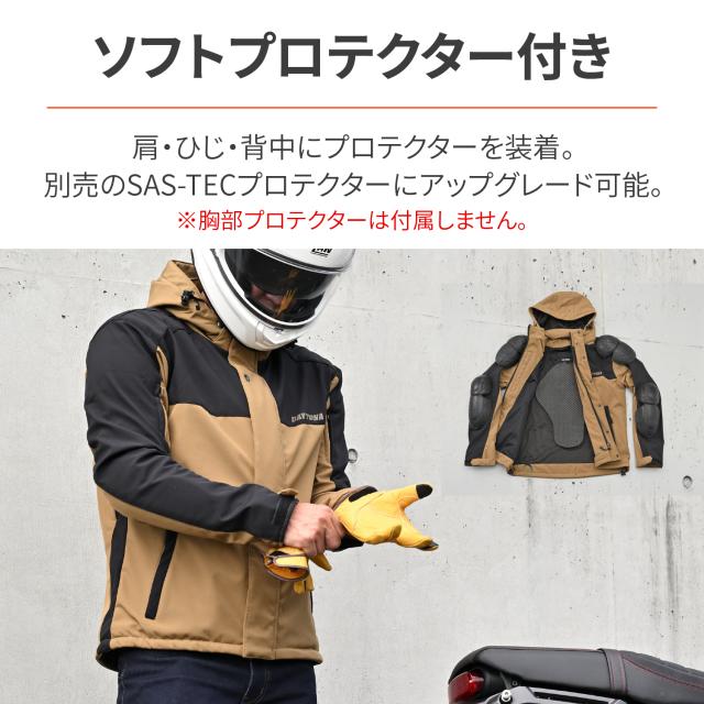 ★送料無料★DAYTONA DJ-005 ソフトシェルジャケット 防風ソフトシェル素材のプロテクター付きパーカー /デイトナ_4
