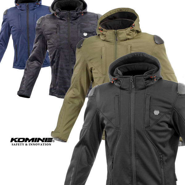 ★送料無料★KOMINE 07-6235/JK-6235 ハイプロテクトソフトシェルシステムパーカ セット【秋・冬・３シーズン対応】/コミネ