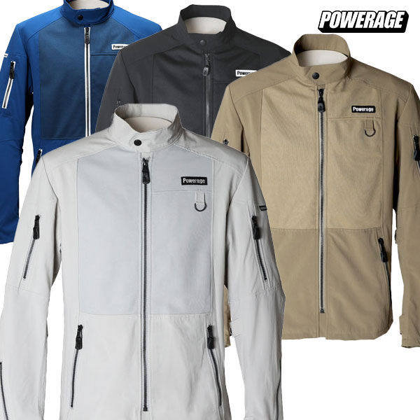 ★貨物輸送無料★POWERAGE PJ-25111 エアテックライダース【春・夏・秋の３時季相応う】自動二輪車/自動二輪車/上衣 /パワーエイジ