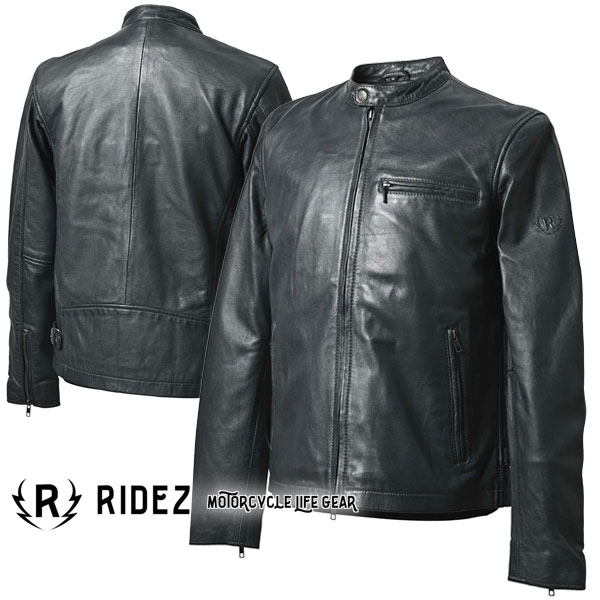 ★送料無料★RIDEZ ACE JACKET IRON BLUE RLJ110 シングルライダースジャケット 定番のシングルライダース！ /ライズ