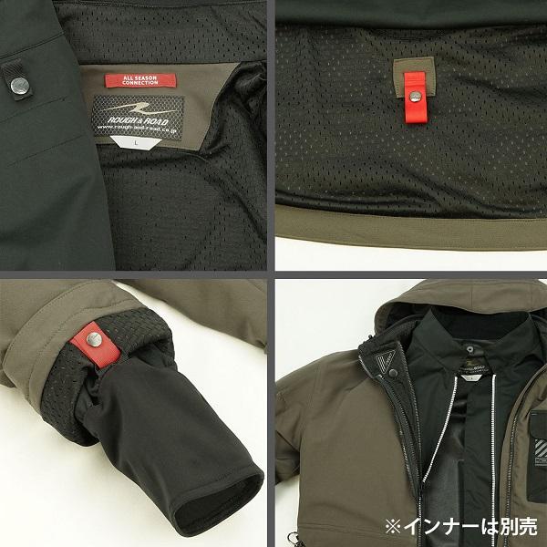 ★貨物輸送無料★【気が大きい＆読み込む／RR7254】エアスルーソフトシェルストレッチパーカーFP /Rough＆Road