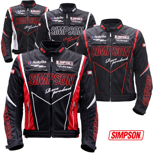 ★送料無料★SIMPSON NSM-D01【春・夏】ライダーズメッシュジャケット /トレーダーハウス