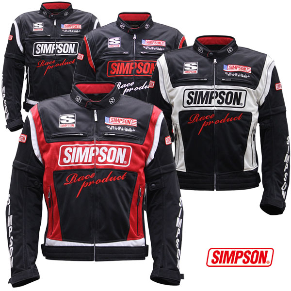★送料無料★SIMPSON NSM-D02【春・夏】ライダーズメッシュジャケット /トレーダーハウス