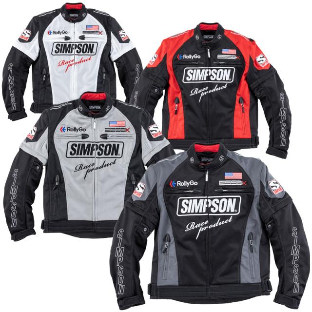 ★送料無料★SIMPSON NSM-E01 ライダースメッシュジャケット /トレーダーハウス