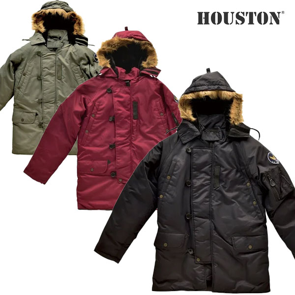 ★送料無料★HOUSTON HTVA-2212W N-3B M/C JAC ウインター ジャケット 4点パッド（肩・肘・脊髄・胸部）標準装備 /ヒューストンの通販は