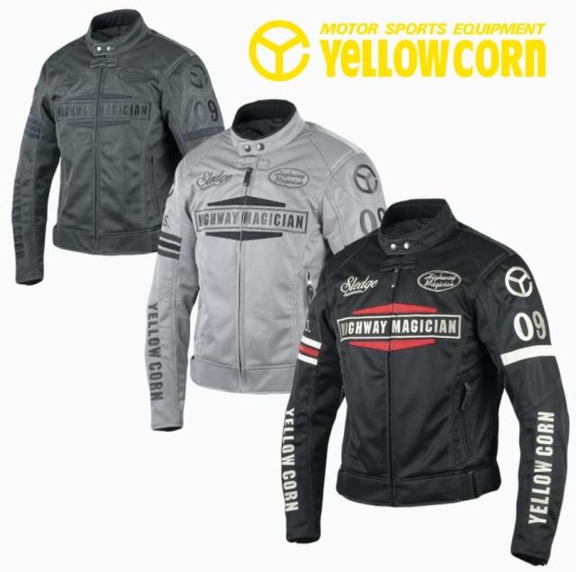 ★送料無料★YeLLOW CORN SJ-6108 Mesh Jacket【春夏シーズン】バイク/オートバイ用ライディングジャケット /イエローコーン