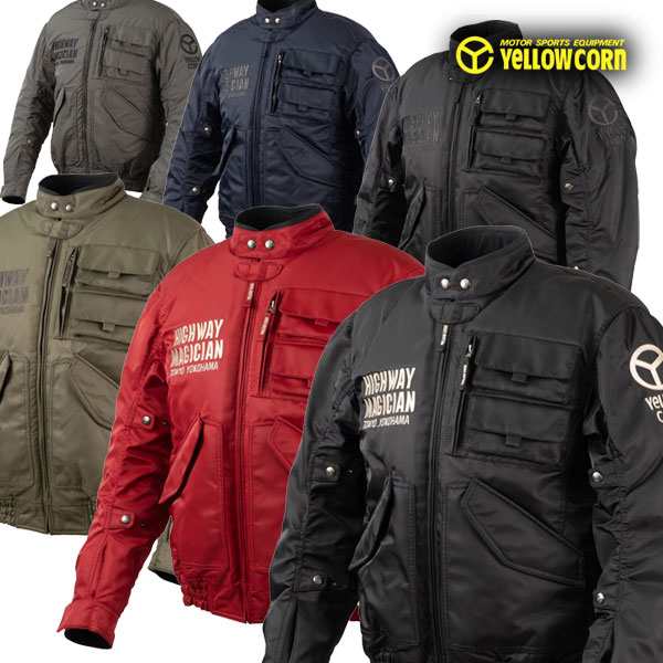 ★送料無料★YeLLOW CORN YB-4300 WINTER JACKET【秋・冬・３シーズン】バイク/オートバイ用ライディングウィンタージャケット /イエロー