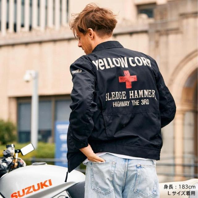 YeLLOW CORN バイク ジャケット Lサイズ イエローコーン yellow corn