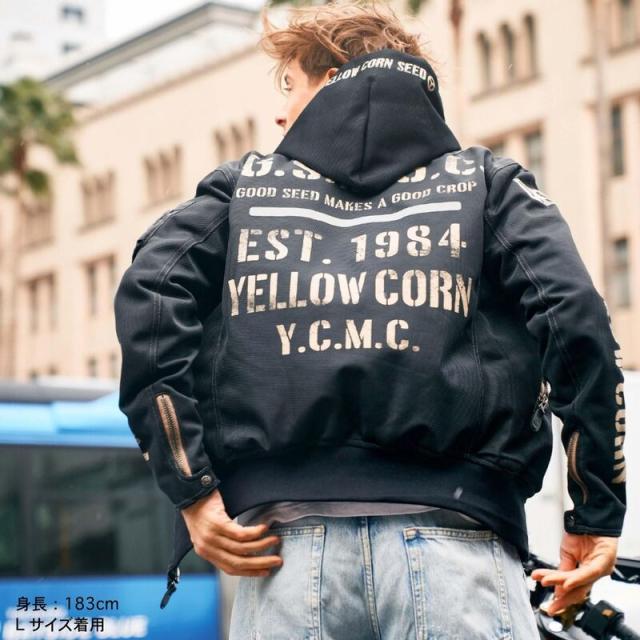 YELLOW CORN/イエローコーン製メッシュジャケット LLサイズ バイク用ジャンパー YELLOW CORN イエローコーン YMT-001 半袖メッシュジャケット ブラック