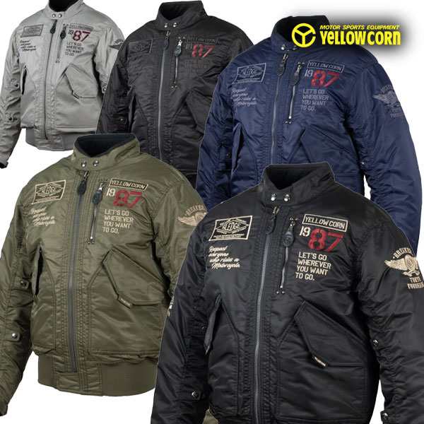 ☆送料無料☆YeLLOW CORN YB-3302 WINTER JACKET 本格派バイカーズMA-1 