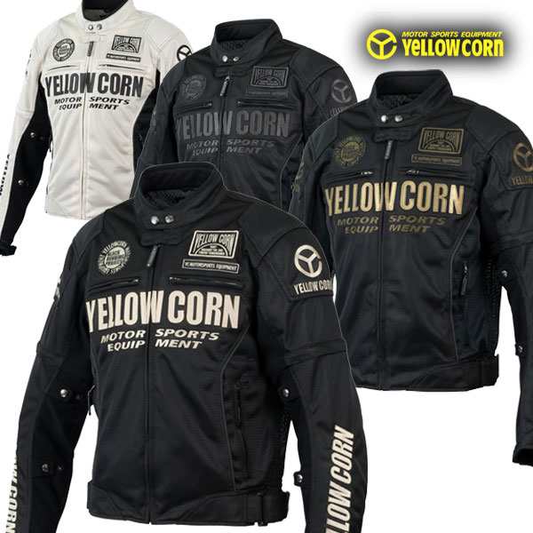 YeLLOW CORN YB-4102 MESH JACKET 袖が着脱可能！真夏仕様のトランスフォームジャケット！ バイク/オートバイ用【春・夏】ライディングジ