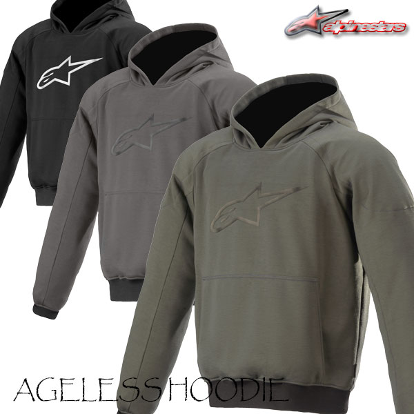 ★貨物輸送無料★alpinestars 4209221/AGELESS HOODIE アーバンライディング/街乗り用に至適な絵図面 /アルパインスターズ
