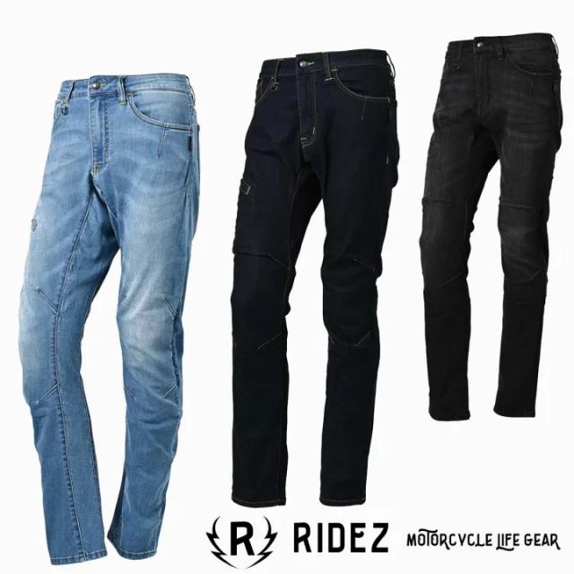 ★送料無料★バイク用パンツ RDB2007 RIDEZ 9.3oz LIGHT CORDURA バイク ストレッチ デニム ストレート