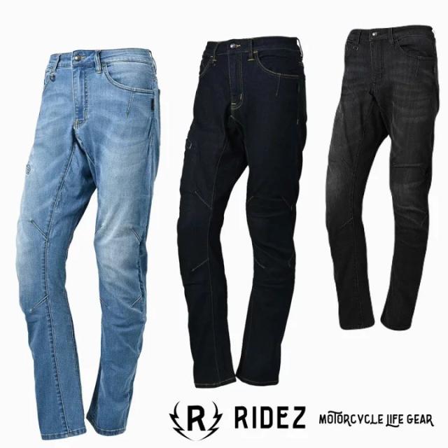 ★送料無料★バイク用パンツ RDB2008 RIDEZ 9.3oz LIGHT CORDURA バイク ストレッチ デニム ナロークロッチの ...