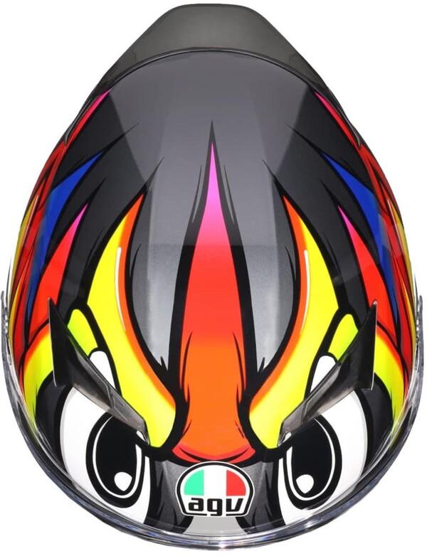 ★送料無料★AGV K3 JIST Asian Fit - BIRDY 2.0 GREY/YELLOW/RED (バーディ 2.0 グレー/イエロー/レッド)【アジアンフィット】日本人の頭の形にあわせたデザイン！ バイク/オートバイ用フルフェイスヘルメット_6