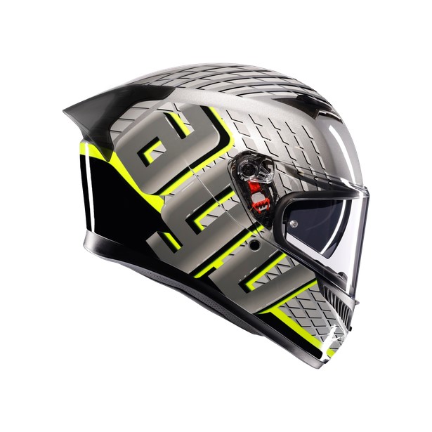 ★送料無料★AGV K3 JIST Asian Fit - FORTIFY GREY/BLACK/YELLOW FLUO【アジアンフィット】日本人の頭の形にあわせたデザイン！ バイク/オートバイ用フルフェイスヘルメット_2