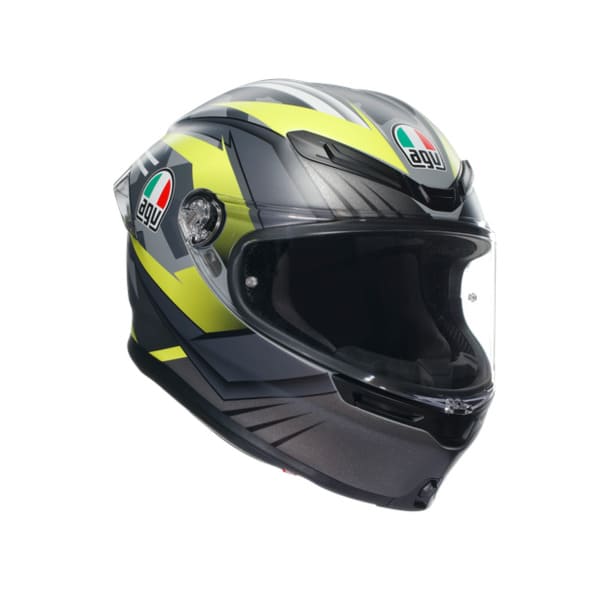 ★送料無料★AGV K6 S JIST Asian Fit - EXCITE MATT CAMO/YELLOW FLUO【アジアンフィット】日本人の頭の形にあわせたデザイン！ バイク/オートバイ用フルフェイスヘルメット
