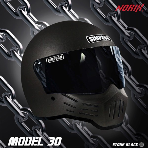 ★送料無料★SIMPSON MODEL30 （M30） 復刻 フルフェイスヘルメット 2023年モデルより内装が新しくなりました_2