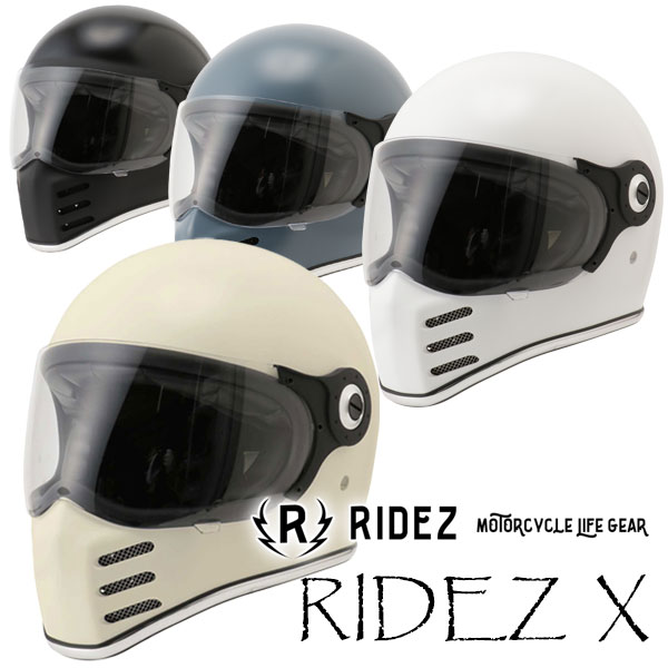 ☆送料無料☆RIDEZ RIDEZ X HELMET NEW＆OLDな雰囲気を持つ現代のネオ