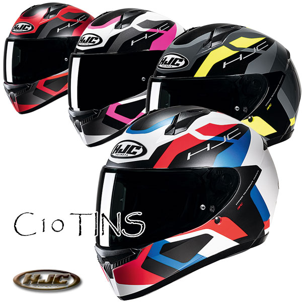 HJC HJH233｜C10 ティンス 快適なライディングを実現するための機能を備えたベーシックグラフィックモデル。バイク/オートバイ用フルフの通販は