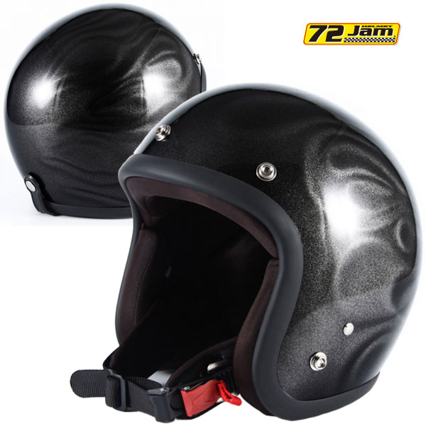 72JAM JET/ジェット JGシリーズ JG-23【GHOST FLAME/ブラック(グロス仕上げ)】《SG/PSC規格適合/全排気量対応》72ジャム/ジャムテックジャパン