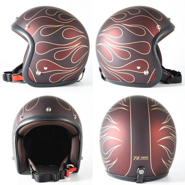 72JAMヘルメットJJ-22 STEALTH(レッド)XLサイズ57～60