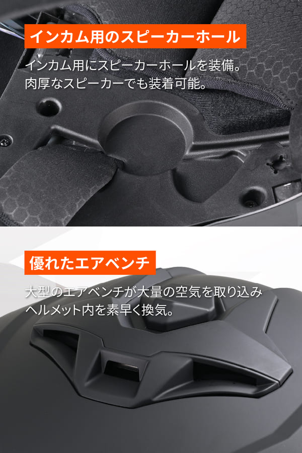 ★送料無料★デイトナ(Daytona) バイク用 ヘルメット ジェット SG規格 高強度ABS スポーツ設計 インナーバイザー / スピーカーホール 装備 DN-006SJ_7