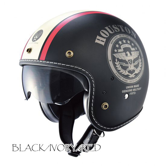 HOUSTON HTVH-2021 INNER VISOR JET HELMET【SG規格適合品】インナーバイザーを装備したジェットヘルメット /ヒューストン_1